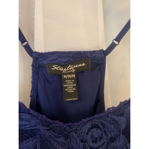 Navy Blue Lace Dress - Picture 3 of 3